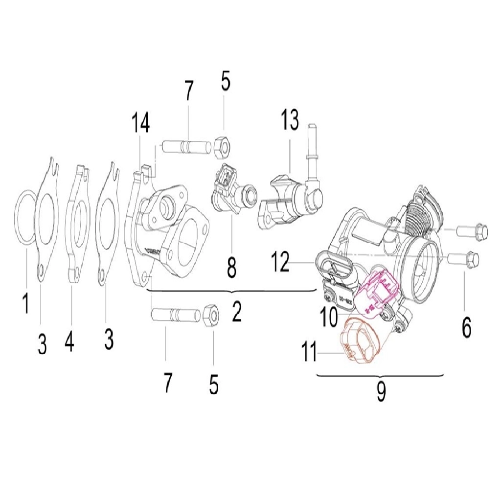 KUBA SUPERLIGHT 125 MANİFOLT CONTASI #KM 74300